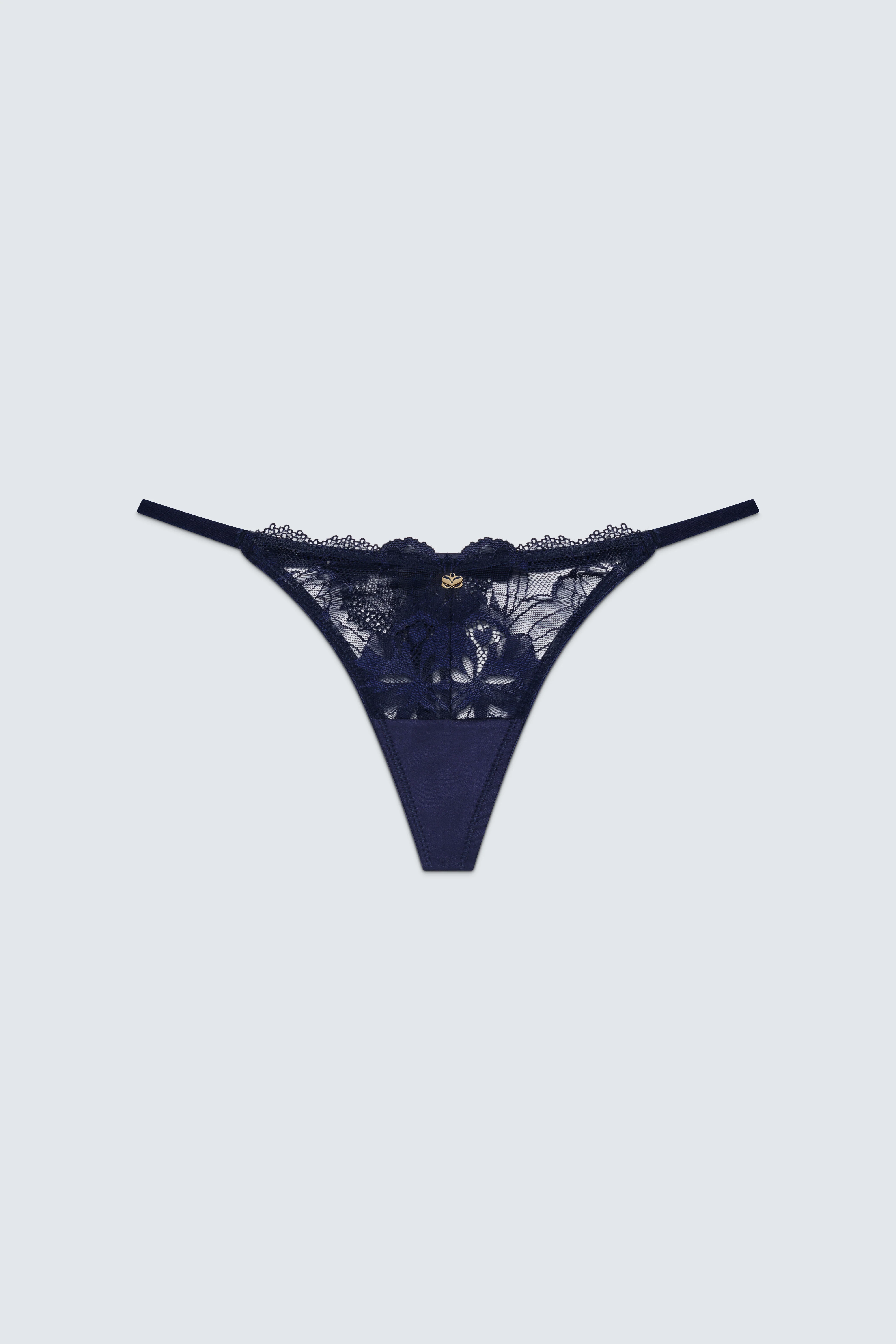 String You Along Low Rise Lace Thong - Image 8