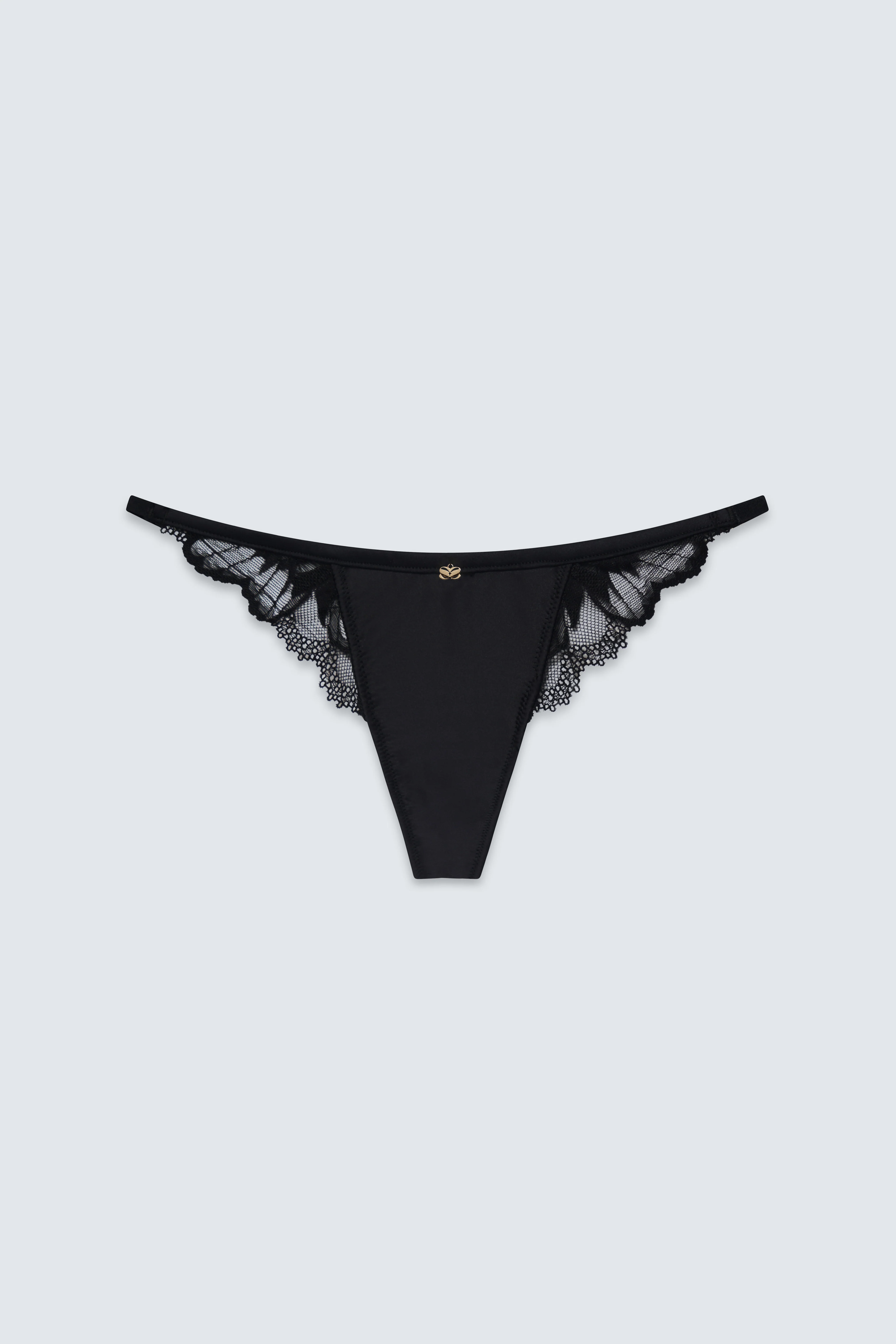 The Out of Line Low Rise Satin Thong - Image 2