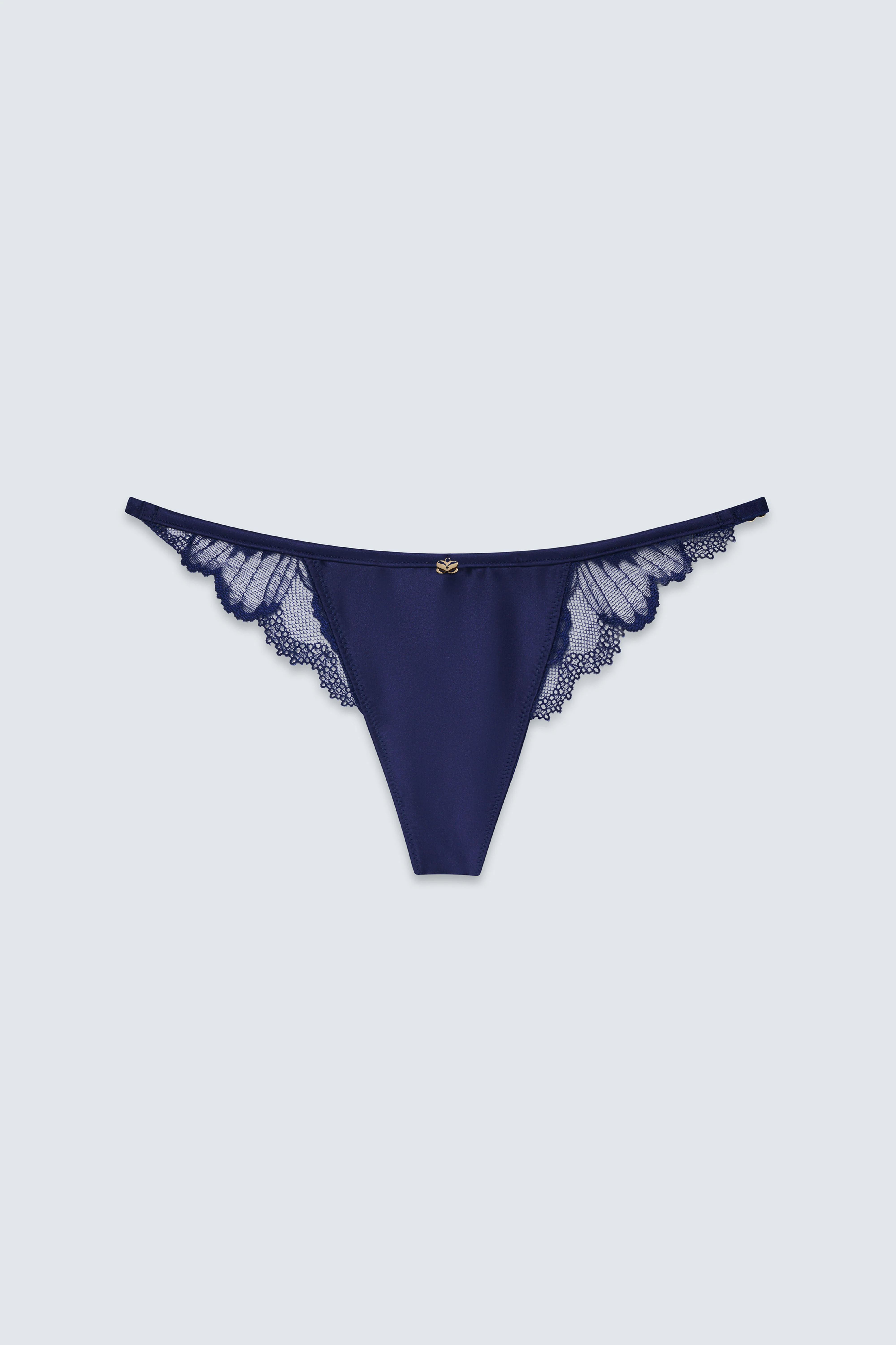 The Out of Line Low Rise Satin Thong - Image 5